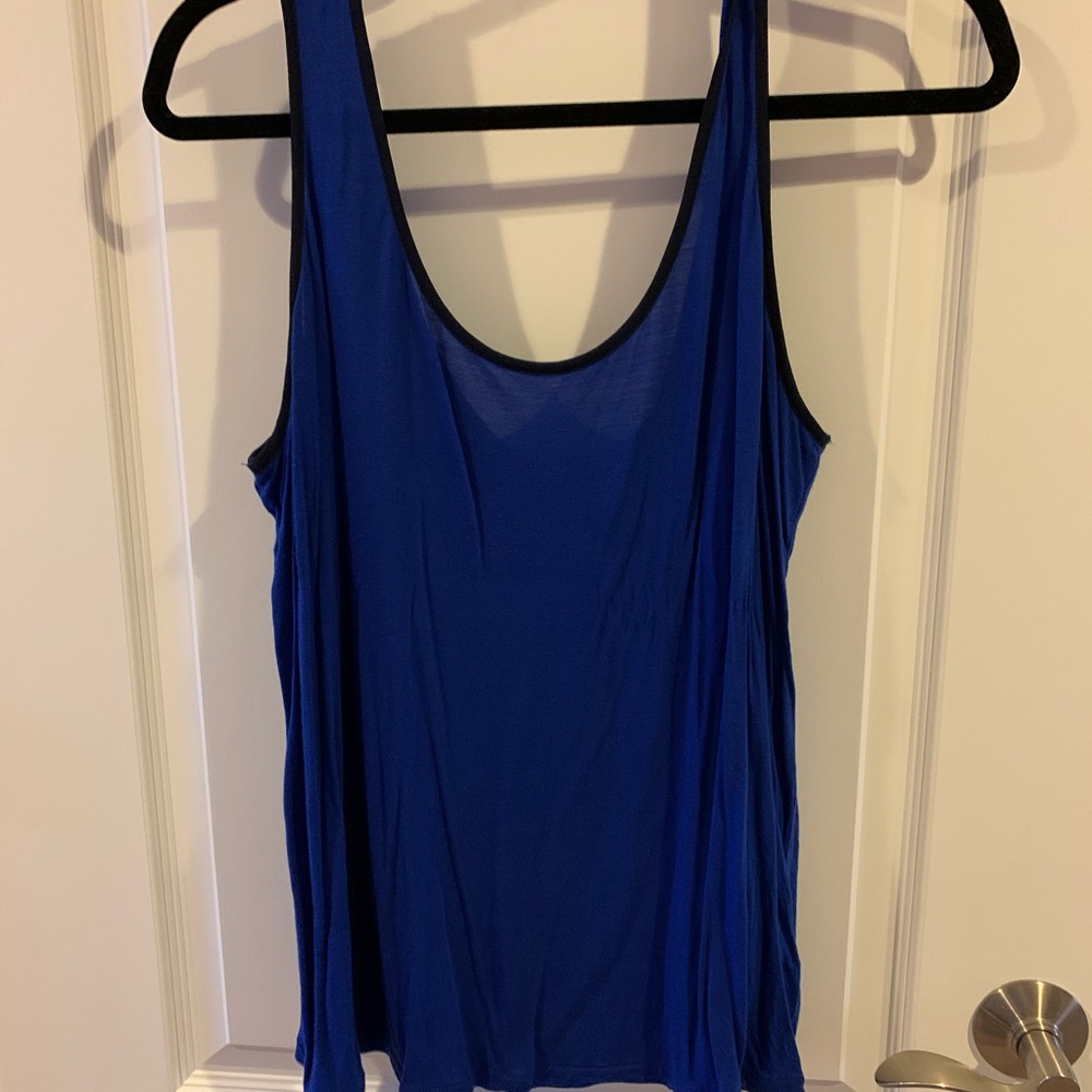 The Limited Blue & Black Tank Top